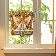 Load image into Gallery viewer, Wooden Special Shaped Christmas Angel Diamond Painting Hanging Home Decorations