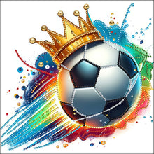 Load image into Gallery viewer, Diamond Painting - Partial Special Shaped - Football (30*30CM)