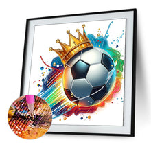 Load image into Gallery viewer, Diamond Painting - Partial Special Shaped - Football (30*30CM)