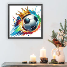 Load image into Gallery viewer, Diamond Painting - Partial Special Shaped - Football (30*30CM)