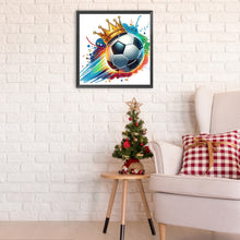 Load image into Gallery viewer, Diamond Painting - Partial Special Shaped - Football (30*30CM)