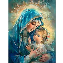 Load image into Gallery viewer, Diamond Painting - Full Round - Virgin Mary (30*40CM)