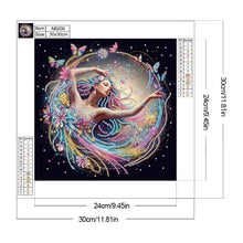 Load image into Gallery viewer, Diamond Painting - Partial Special Shaped - Girl (30*30CM)