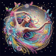 Load image into Gallery viewer, Diamond Painting - Partial Special Shaped - Girl (30*30CM)