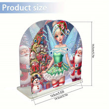 Load image into Gallery viewer, Christmas Acrylic DIY 5D Diamond Art Painting Napkin Holder Set Home Table Decor