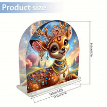 Load image into Gallery viewer, Christmas Acrylic DIY 5D Diamond Art Painting Napkin Holder Set Home Table Decor