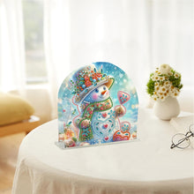 Load image into Gallery viewer, Christmas Acrylic DIY 5D Diamond Art Painting Napkin Holder Set Home Table Decor