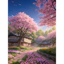 Load image into Gallery viewer, Diamond Painting - Full Round - Cherry blossom street (30*40CM)