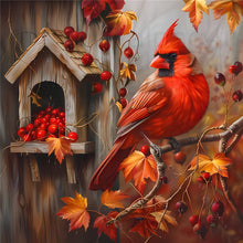 Load image into Gallery viewer, Diamond Painting - Full Round - Birdhouse cardinal (30*30CM)