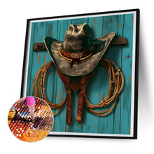 Load image into Gallery viewer, Diamond Painting - Full Round - Cowboy hat (30*30CM)