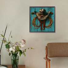 Load image into Gallery viewer, Diamond Painting - Full Round - Cowboy hat (30*30CM)