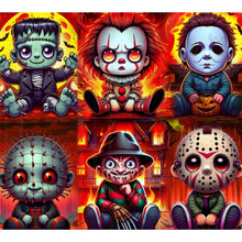Load image into Gallery viewer, AB Diamond Painting - Full Round - Cartoon horror all-star (50*45CM)