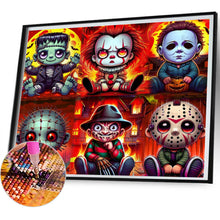 Load image into Gallery viewer, AB Diamond Painting - Full Round - Cartoon horror all-star (50*45CM)