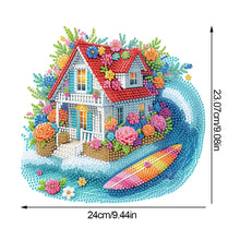 Load image into Gallery viewer, Acrylic Special Shaped Beach House Table Top DIY Diamond Painting Ornament Kits