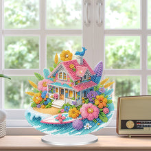 Load image into Gallery viewer, Acrylic Special Shaped Beach House Table Top DIY Diamond Painting Ornament Kits