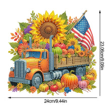 Load image into Gallery viewer, Acrylic Special Shaped Harvest Truck Table Top Diamond Painting Ornament Kits