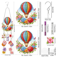 Load image into Gallery viewer, Diamond Art Sun Catcher Double Sided Diamond Painting Wind Chimes for Wall Decor