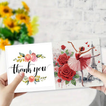 Load image into Gallery viewer, 6Pcs Ballet Animals Faith Diamond Birthday Blessing Card for Friend Family Lover