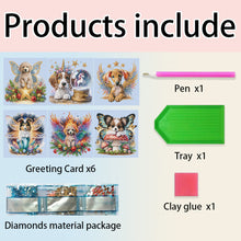 Load image into Gallery viewer, 6Pcs Ballet Animals Faith Diamond Birthday Blessing Card for Friend Family Lover