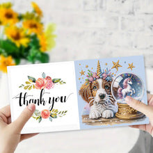 Load image into Gallery viewer, 6Pcs Ballet Animals Faith Diamond Birthday Blessing Card for Friend Family Lover