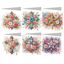 Load image into Gallery viewer, 6Pcs Ballet Animals Faith Diamond Birthday Blessing Card for Friend Family Lover