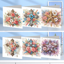 Load image into Gallery viewer, 6Pcs Ballet Animals Faith Diamond Birthday Blessing Card for Friend Family Lover