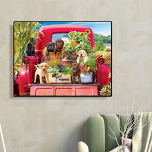 Load image into Gallery viewer, Diamond Painting - Full Round - Dogs on the farm pickup (50*40CM)