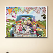 Load image into Gallery viewer, Diamond Painting - Full Round - Dogs on the farm pickup (50*40CM)