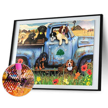 Load image into Gallery viewer, Diamond Painting - Full Round - Dogs on the farm pickup (50*40CM)
