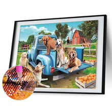 Load image into Gallery viewer, Diamond Painting - Full Round - Dogs on the farm pickup (50*40CM)