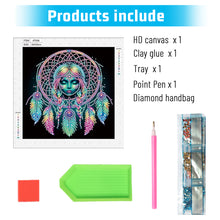 Load image into Gallery viewer, Diamond Painting - Partial Special Shaped - Exotic dream catcher girl (30*30CM)