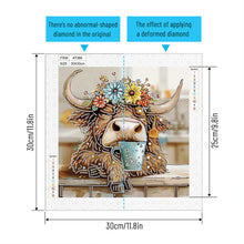 Load image into Gallery viewer, Diamond Painting - Partial Special Shaped - Funny yak (30*30CM)