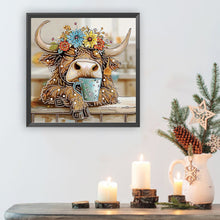 Load image into Gallery viewer, Diamond Painting - Partial Special Shaped - Funny yak (30*30CM)