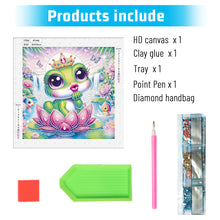 Load image into Gallery viewer, Diamond Painting - Partial Special Shaped - Funny frog (30*30CM)