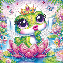 Load image into Gallery viewer, Diamond Painting - Partial Special Shaped - Funny frog (30*30CM)