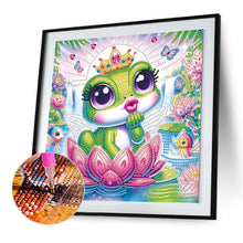 Load image into Gallery viewer, Diamond Painting - Partial Special Shaped - Funny frog (30*30CM)