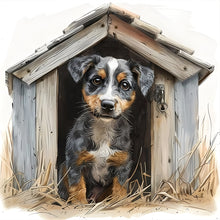 Load image into Gallery viewer, Diamond Painting - Full Round - Doghouse puppy (30*30CM)