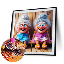 Load image into Gallery viewer, Diamond Painting - Full Round - Funny old lady (30*30CM)