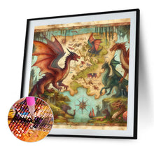 Load image into Gallery viewer, Diamond Painting - Full Square - Dragon map (40*40CM)