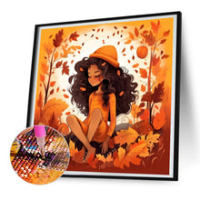 Load image into Gallery viewer, Diamond Painting - Full Round - Autumn girl (30*30CM)