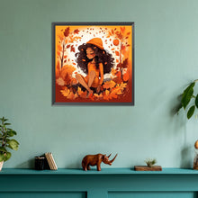 Load image into Gallery viewer, Diamond Painting - Full Round - Autumn girl (30*30CM)