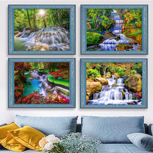 Load image into Gallery viewer, 12pcs Round Diamond Painting Set - Waterfall (40*30CM)