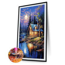 Load image into Gallery viewer, 2pcs Round Diamond Painting Set - Landscape (40*60CM)