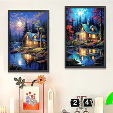 Load image into Gallery viewer, 2pcs Round Diamond Painting Set - Landscape (40*60CM)