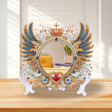 Load image into Gallery viewer, Angel Wing Acrylic Diamond Painting Mirror Kit 5D DIY Diamond Art Tabletop Decor