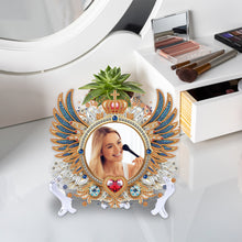 Load image into Gallery viewer, Angel Wing Acrylic Diamond Painting Mirror Kit 5D DIY Diamond Art Tabletop Decor