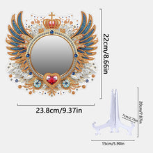Load image into Gallery viewer, Angel Wing Acrylic Diamond Painting Mirror Kit 5D DIY Diamond Art Tabletop Decor