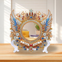 Load image into Gallery viewer, Angel Wing Acrylic Diamond Painting Mirror Kit 5D DIY Diamond Art Tabletop Decor