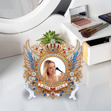 Load image into Gallery viewer, Angel Wing Acrylic Diamond Painting Mirror Kit 5D DIY Diamond Art Tabletop Decor