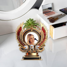 Load image into Gallery viewer, Angel Wing Acrylic Diamond Painting Mirror Kit 5D DIY Diamond Art Tabletop Decor